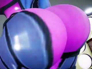 D.va and widowmaker breast and bokongé expansion by: imbapovi