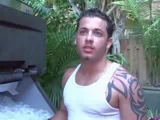 Real pretty Str8 resort maintenance chap has gay xxx clip with tremendous Puerto Rican red head.