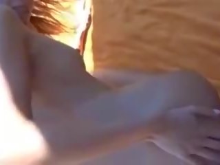 Nude Beach - tremendous Couple Anal Fuck POV, dirty video 7c