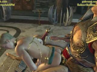 Shao Kahn and His Concubine whore Cassie Cage: Free adult movie cb