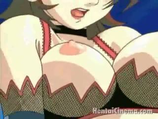 Red Haired Anime Vixen In fantastic Lingeria Getting Pink Nipps Teased By Her beau