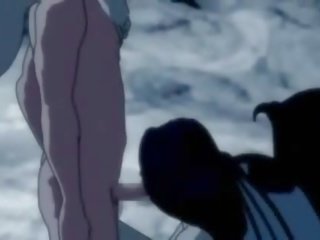 Anime sluts pleasuring an dude