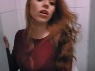 I Suck Stranger's shaft in Shopping Center Bathrom and he Cum on my Face.