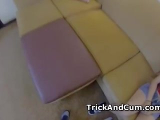 Annika takes uly prick for a blow and good fuck