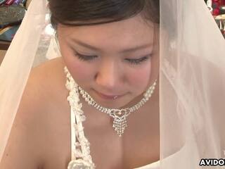 Alluring mademoiselle In A Wedding Dress