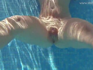 Jessica Lincoln gets sexually aroused and Naked in the Pool: sex film 13